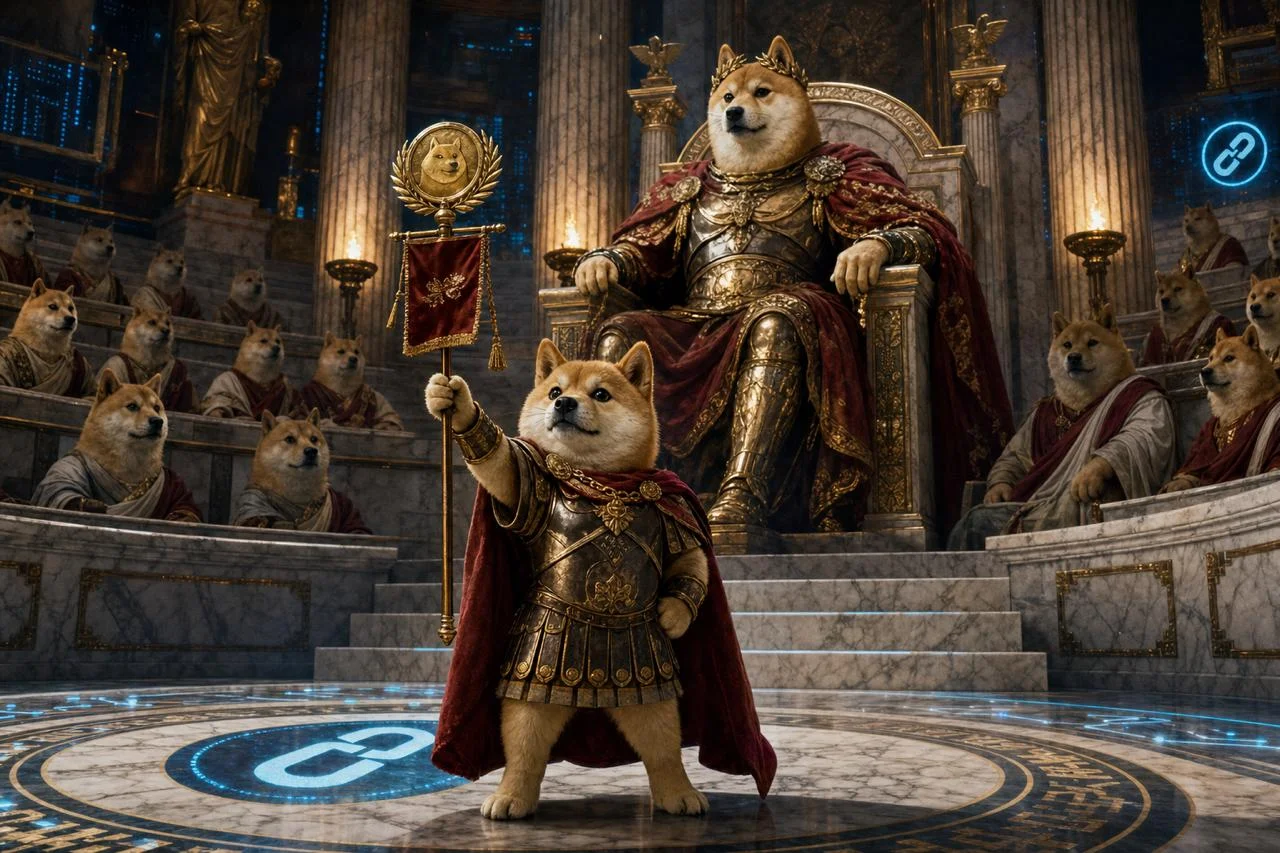 Dogeus Maximus holding Baby